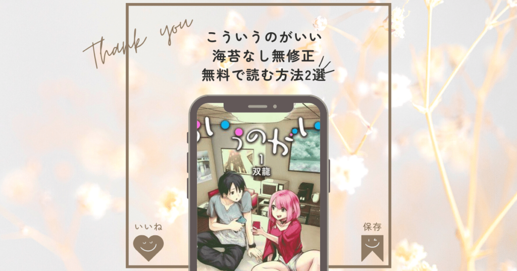 こういうのがいい海苔なし無修正を無料で読む方法2選